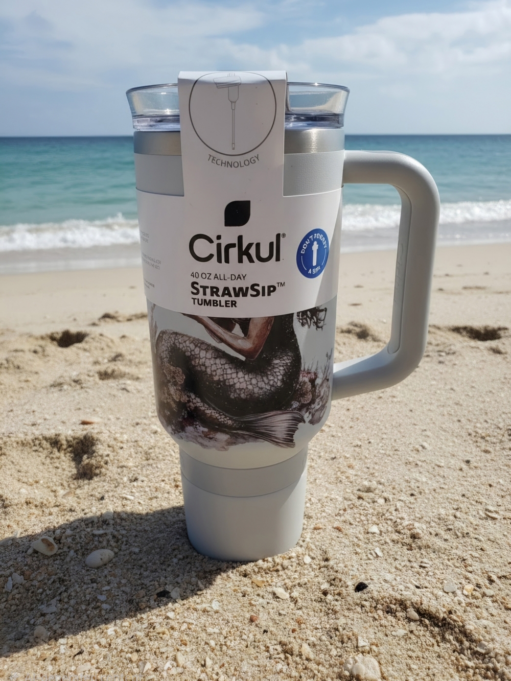 Cirkul 40 oz StrawSip Tumbler - Light Gray